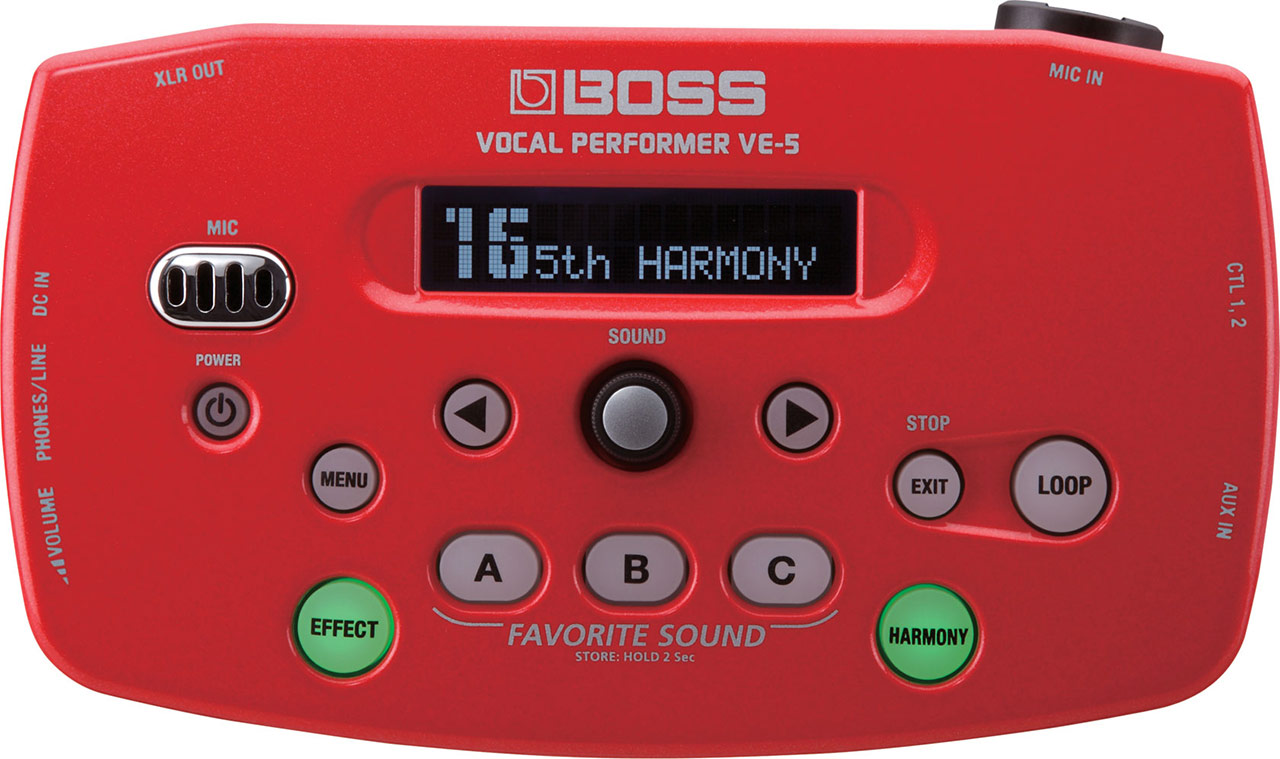 Boss VE-5 Vocal Performer Red