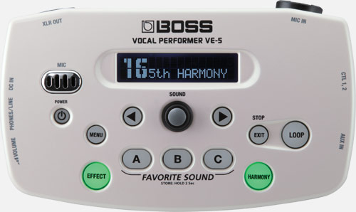 Boss VE-5 Vocal Performer  White