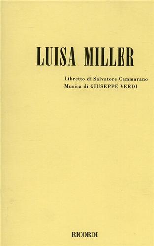 LUISA MILLER LIBRETTO VERDI