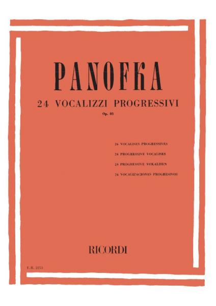PANOFKA 24 VOCALIZZI PROGRESSIVI OP.85