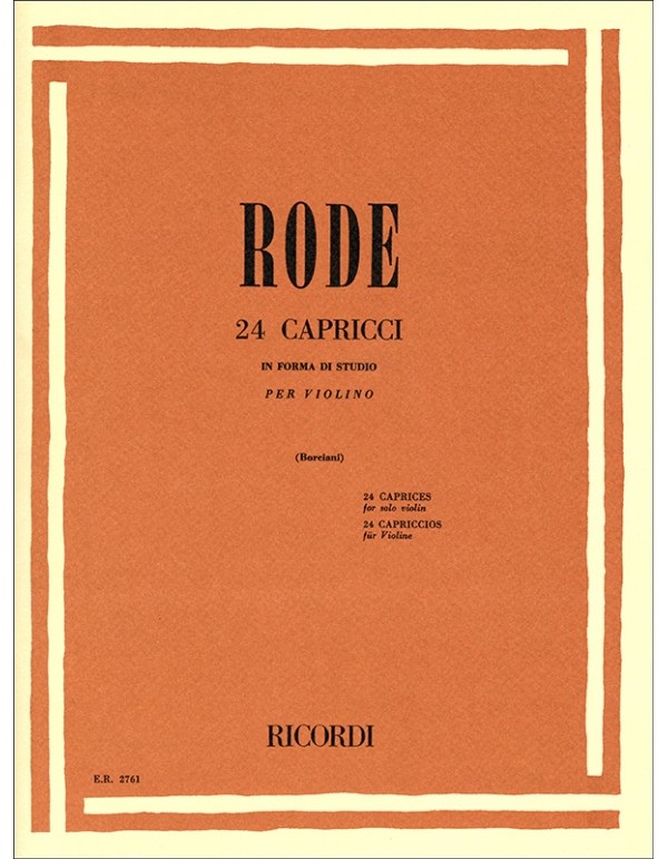 RODE 24 CAPRICCI IN FORMA DI STUDIO