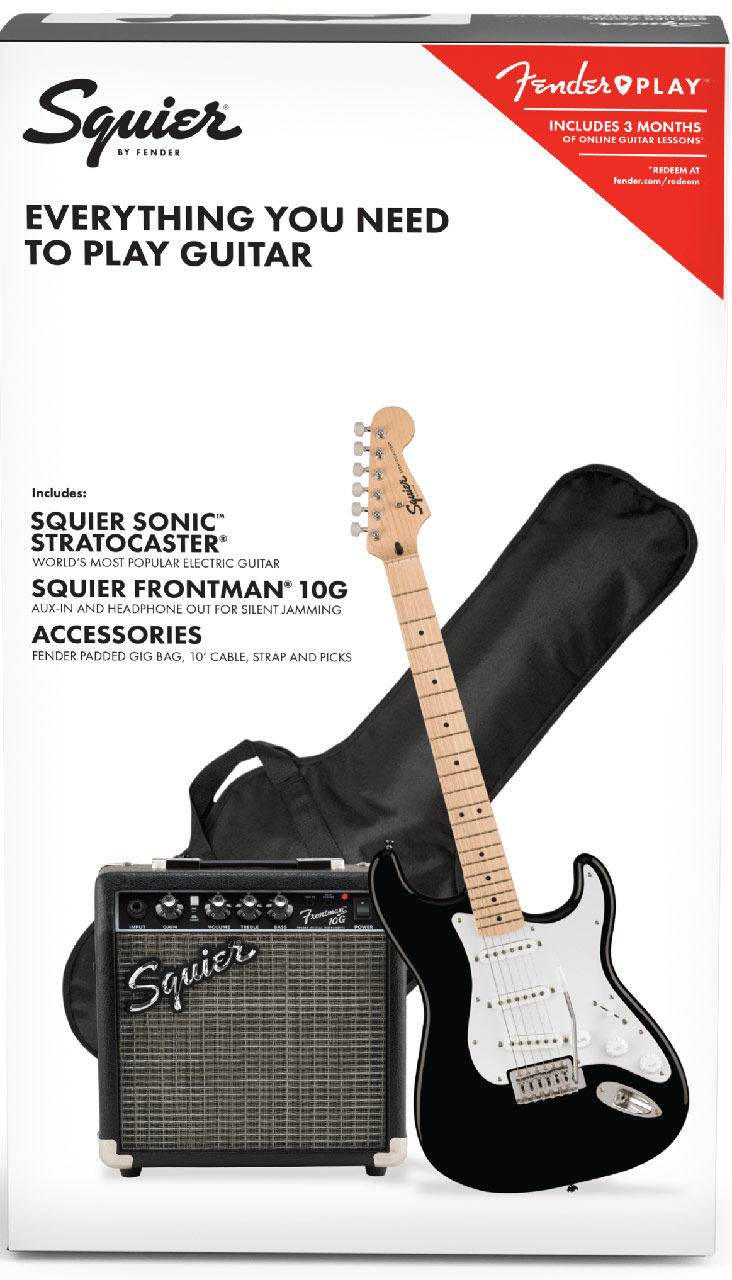 Squier Sonic Stratocaster Pack Black