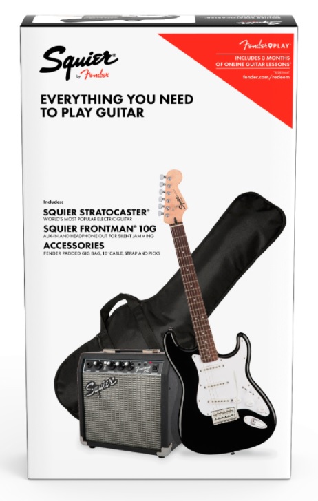 Squier Stratocaster Pack  Black