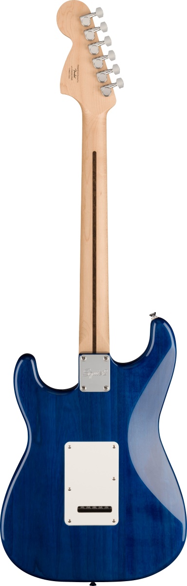 Squier Affinity Series Stratocaster QMT Sapphire Blue Transparent - Foto 2