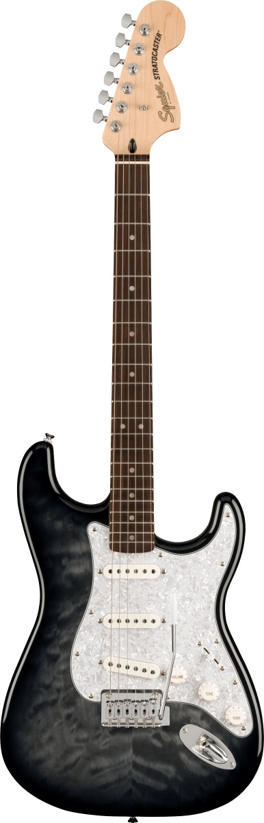 Squier Affinity Series Stratocaster QMT Black Burst - Foto 1