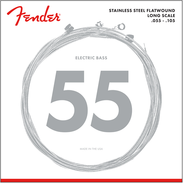 Fender Stainless 9050M Flatwound 55-105