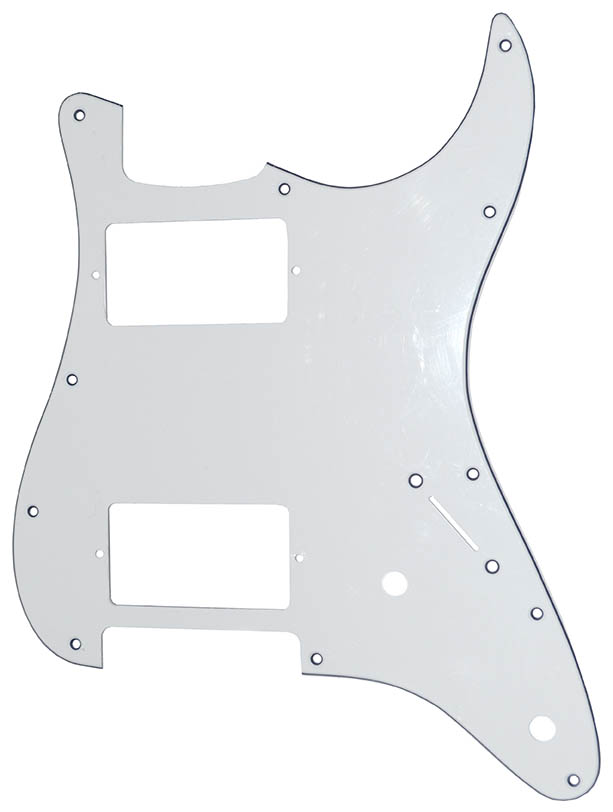 PARTS PLANET MASCHERINA TIPO STRATOCASTER HH ST-302WBW BIANCA