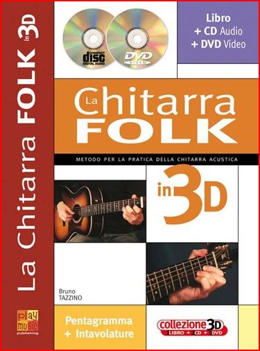 TAZZINO CHITARRA FOLK 3D +DVD+CD