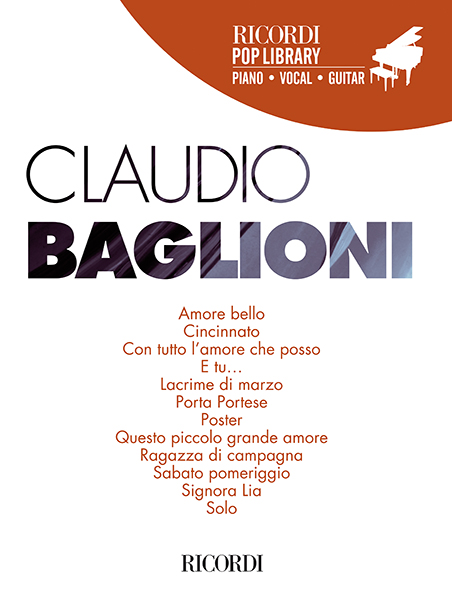 BAGLIONI CLAUDIO RICORDI POP LIBRARY