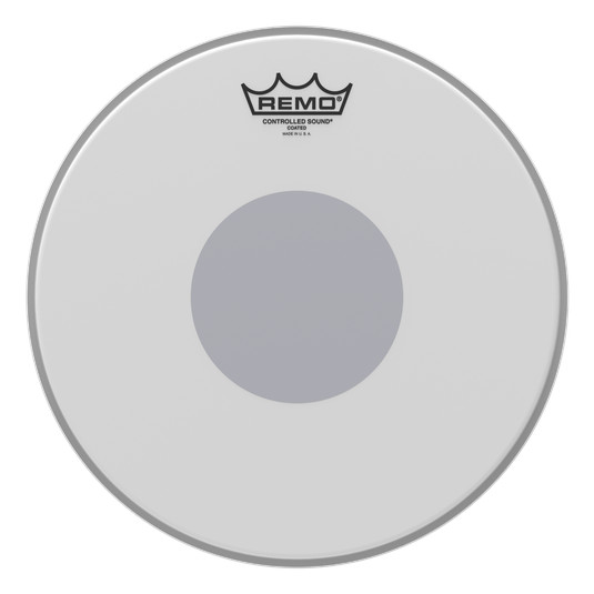 REMO CONTROLLED SOUND COATED BLACK DOT 12"