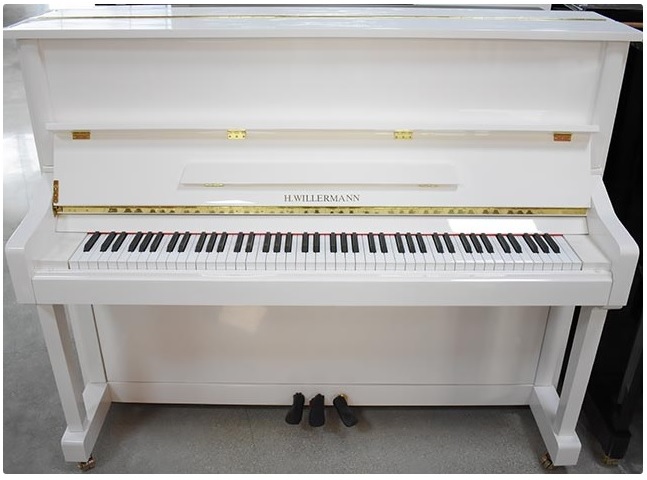 Willermann 123JS Bianco Pianoforte Verticale