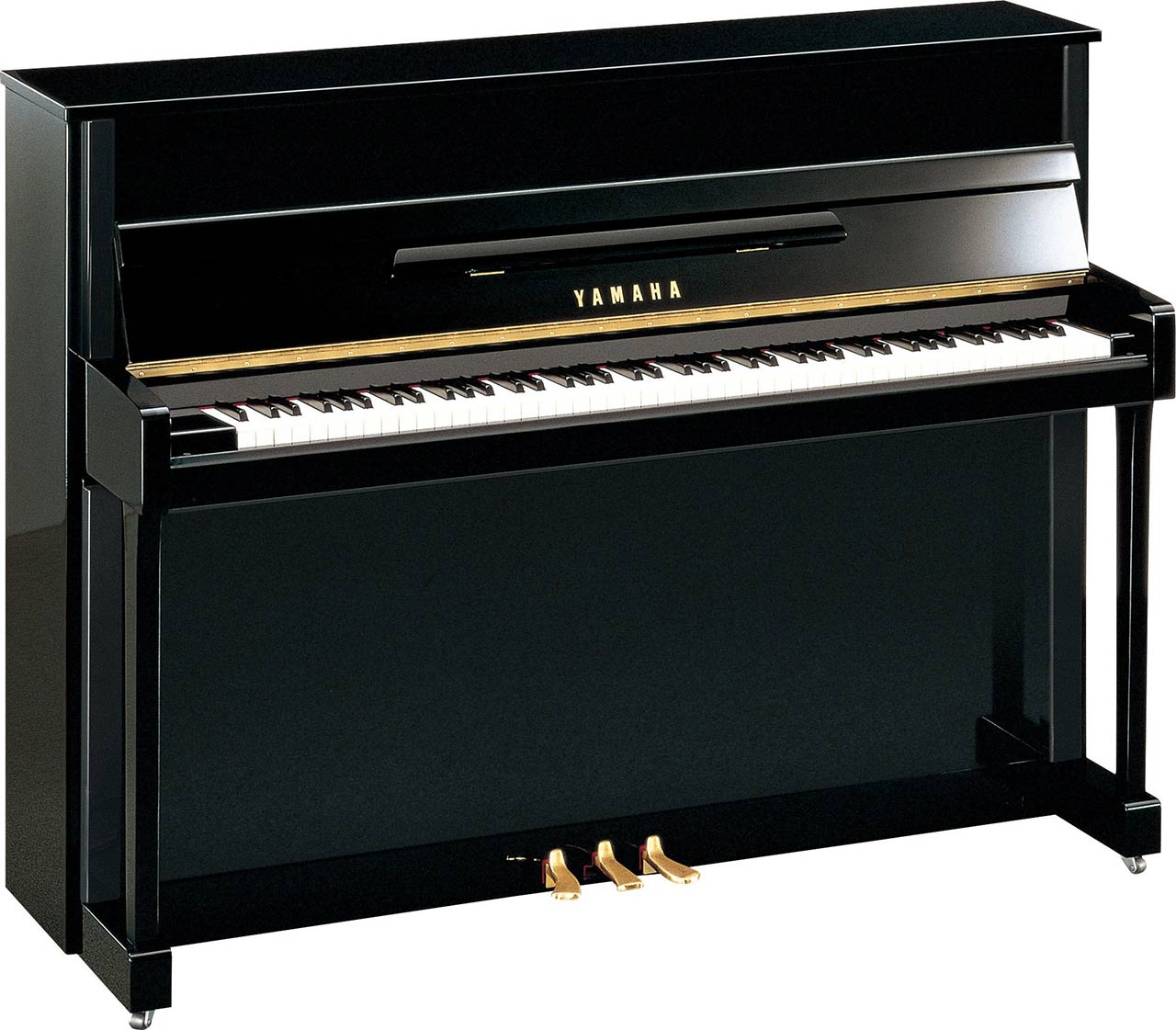 Yamaha B2 Polished Ebony Pianoforte Verticale