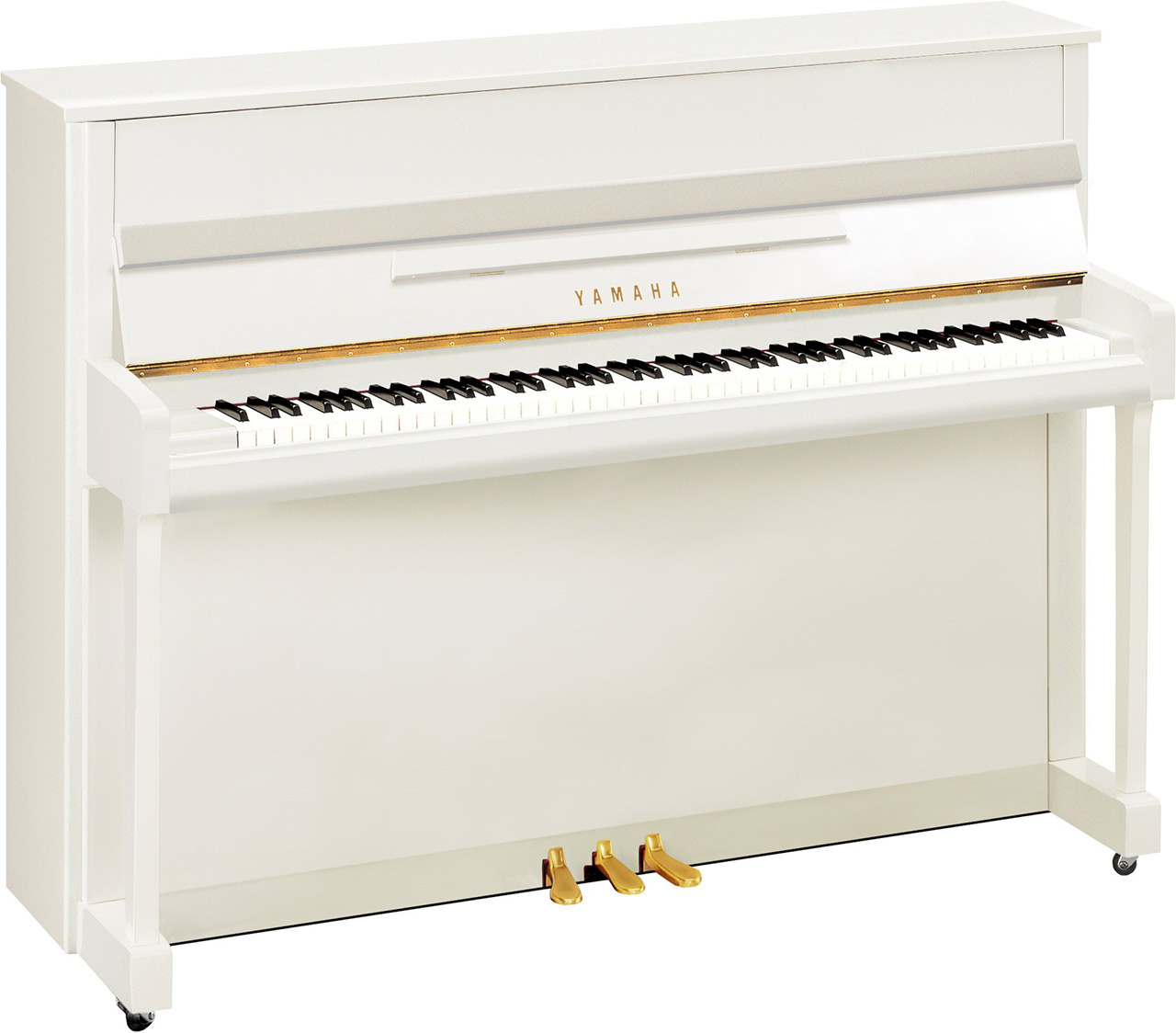 Yamaha B2 Polished White Pianoforte Verticale