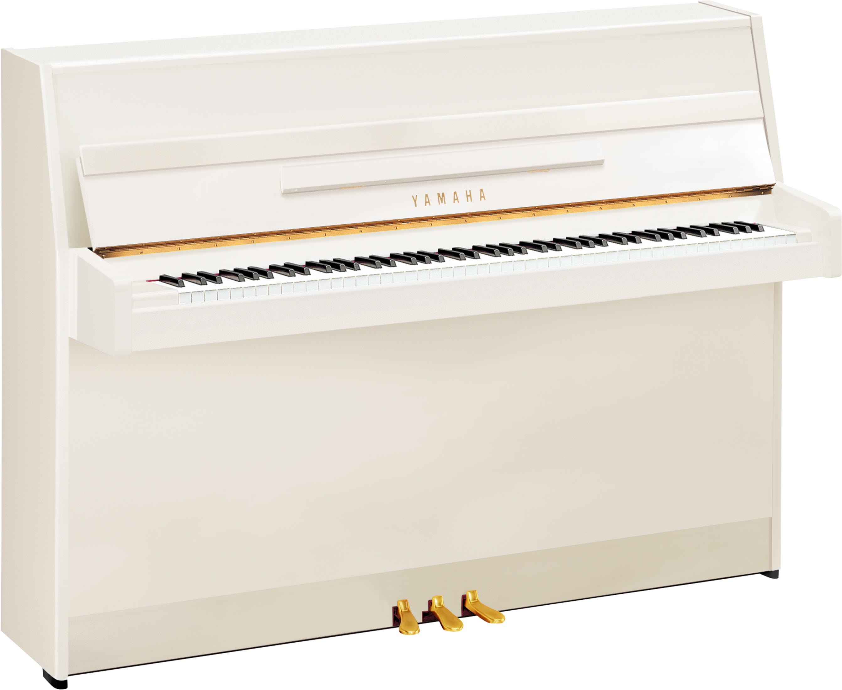 Yamaha B1 Polished White Pianoforte Verticale